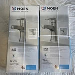 Moen Bathroom Faucet Spot Resist Tilson 84565SRN Brushed Nickel, Nib (2-PACK). Fixed Price $90.00.