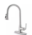 Lavatrum Kitchen Faucet Brushed Nickel High Arc Single Handle. Fixed Price $99.99.