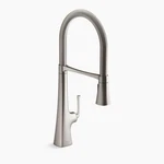Kohler 22060-VS Graze Semi Pro 3 Function High Arc Kitchen Sink Faucet Stainless. Fixed Price $199.00.