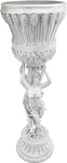 12 Inches Diameter, 36 Tall, Handcast Polyresin, Antique Stone Finish. Fixed Price $563.95.