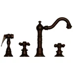 Whitehaus Vintage Iii 2-HANDLE Side Sprayer Bar Faucet Mahogany Bronze. Fixed Price $349.99.
