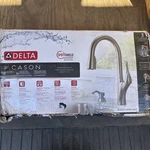 Delta Cason Spotshield Stainles 1-HANDLE Deck Mount Pull-down Kitchen Faucet Nib. Fixed Price $119.99.