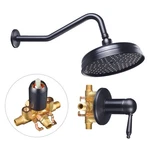 Wholesale Wall Mounted Bath Shower Faucet Mixer Tap Rainfall Head. Fixed Price $72.90.