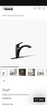 Kohler K-30470-BL Rival Single-handle Kitchen Sink Faucet, Matte Black. Fixed Price $25.00.