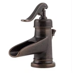 Pfister Ashfield Tuscan Bronze 4 Centerset Single Handle Bath Faucet Drain. Fixed Price $90.00.