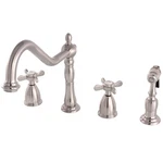 Kingston Brass KB179.BEXBS Essex 1.8 Gpm Widespread Kitchen - Nickel. Fixed Price $347.72.
