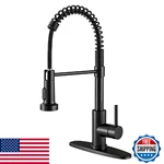 Owofan Black Pull Down Kitchen Faucet Stainless Steel Single Handle 866080R. Fixed Price $61.96.