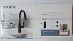 Moen Gilden 87679BL Matte Black High Arc Pull Down Kitchen Sink Tap Water Faucet. Fixed Price $173.61.