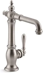 Kohler K-99267-VS Artifacts Bar Sink Faucet With Victorian Spout Design, Vibrant. Fixed Price $340.00.