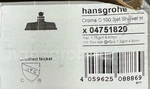 Hansgrohe 04751820 Croma 100 Classic Shower Head, Brushed Nickel*new*. Fixed Price $47.99.