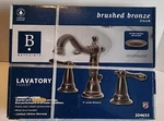 Baypointe Lavatory Faucet Brushed Bronze W/pop-up Drain 8" Center Dist Pic/desc. Fixed Price $50.00.