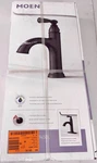 Moen Banbury Single Handle Hole Bathroom Faucet Matte Black Sealed!. Fixed Price $49.56.