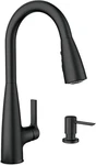 Moen Haelyn 87627BL Matte Black Single-handle Pull-down Sprayer Kitchen Faucet. Fixed Price $159.99.