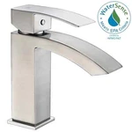 Anzzi L-AZ037BN Revere Single Hole Handle Bathroom Sink Faucet, Brushed Nickel. Fixed Price $39.95.