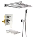 Ukishiro Viki Waterfall Faucet With 1.8 Gpm 12 In. Wall Mount Dual Shower Heads. Fixed Price $289.99.