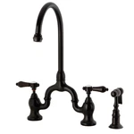 Kingston Brass KS779.BALBS Heirloom 1.8 Gpm Bridge Kitchen Faucet - Bronze. Fixed Price $708.47.