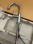 Brizo 61374LF-H-PC Rook Instant Hot Faucet With Arc Spout, Polished Chrome. Fixed Price $119.95.