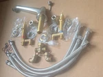 Grohe 25 076 Eno Summerset 3 Hole Roman Tub Faucet Less Handle Brushed Nickel. Fixed Price $350.00.