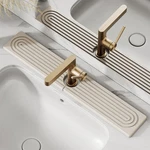 23.6'' Long Stone Faucet Mat For Kitchen Sink-diatomite Quick Dry Sin.... Fixed Price $17.78.