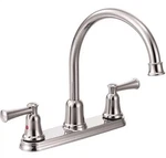 Moen Capstone Chrome Two-handle High Arc Kitchen Faucet CA41611. Fixed Price $69.99.