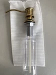 Whitehaus Kitchen Soap Dispenser With Polished Brass WHSD45N-B. Fixed Price $85.00.