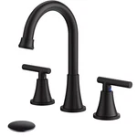 Bathroom Faucets For Sink 3 Hole, Hurran Matte Black. Fixed Price $74.18.