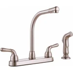 Premier 35525 Sanibel Two-handle Kitchen Faucet With Side Spray, Brushed Nickel. Fixed Price $179.99.