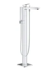 Grohe 23672001 Eurocube Floor Mounted Tub Filler With Hand Shower - Chrome *read. Fixed Price $599.98.