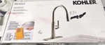 Kohler Revolv Handle Pull Down Spray Kitchen Faucet Stainless Steel R34619-VS. Fixed Price $114.95.
