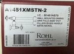 Rohl A1451XMSTN-2 Acqui 1.5 Gpm Wall Mounted Pot Filler, Satin Nickel. Fixed Price $755.99.