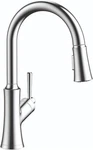 Joleena Chrome High Arc Kitchen Faucet With Pull Down Sprayer, 15.8" Tall. Fixed Price $552.99.
