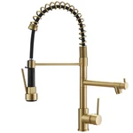 Kitchen Faucet Pull Down Sprayer Single Handle Gold AM-3031C Brushed Aimadi Sink. Fixed Price $179.99.
