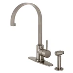 Kingston Brass LS871.DLBS Concord 1.8 Gpm Hole Kitchen Faucet - Nickel. Fixed Price $376.97.