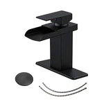Bwe Bathroom Faucet Waterfall Single Hole Handle Modern - Black Matte. Fixed Price $37.67.