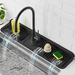 Poyang 24 Inch Faucet Mat For Kitchen Sink Splash Guard, 7 Slope Silicone. Fixed Price $27.54.