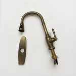 Signature Hardware Finnian 1.75 Gpm Pull-down Kitchen Faucet Aged Brass. Fixed Price $300.00.
