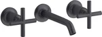 Kohler K-T14413-3-BL Purist 1.2 Gpm Wall Mount Bathroom Faucet, Matte Black. Fixed Price $550.00.