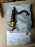 Signature Hardware Lavatory Faucet Spout Solid Brass Oil Rubbed Bronze WE2016. Fixed Price $50.00.