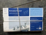 Glacier Bay 2-HANDLE Low Arc Wide-spread 8IN Chrome Kitchen Faucet Lead. Fixed Price $34.00.