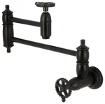 Kingston Brass KS310.CG Fuller 3.8 Gpm Wall Mounted Hole Pot - Black. Fixed Price $506.97.
