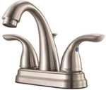LG148700K Pfirst Series 2-HANDLE Inch Centerset Bathroom Faucet Brushed Nic. Fixed Price $97.99.