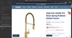 Moen 5923EWBG Align 1.5 Gpm Single Hole Pre-rinse Pull Down Kitchen Faucet Motio. Fixed Price $688.88.