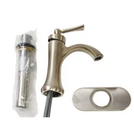 Moen 4500BN Wynford Single Hole Bathroom Faucet W/drain Assembly -brushed Nickel. Fixed Price $200.90.
