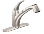 Moen Extensa 7560SRS One Handle Low Arch Pullout Kitchen Faucet Stainless. Fixed Price $199.00.