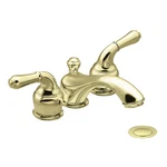 New Moen Monticello 4" Mini Widespread Faucet 4560P Polished Brass + Valve 84230. Fixed Price $399.95.