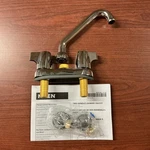 New Moen 74998 Chateau Polished Chrome Mini Blade 2-HANDLE Laundry Faucet B38. Fixed Price $44.95.