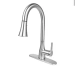 Flow Classic Series Single-handle Standard Kitchen Faucet Brushed Nickel. Fixed Price $39.99.