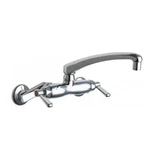 Chicago Faucets 445-L8E35ABCP 1.5 Gpm Wall-mounted Sink Faucet, L-type. Fixed Price $505.24.