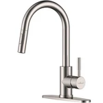 Appaso Kitchen Faucet With Pull Down Brushed Nickel, Single-handle High Arc S.... Fixed Price $82.99.