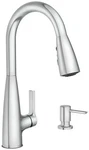 Moen Haelyn 87627EWC Motionsense Pull-down Kitchen Faucet Chrome Finish, Hands. Fixed Price $188.00.